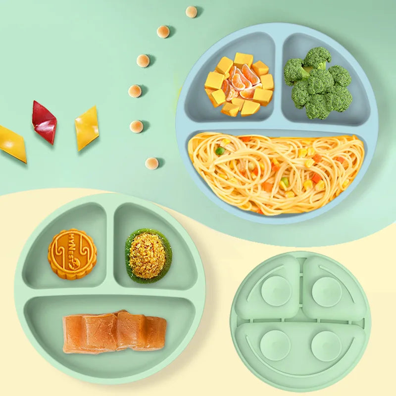 Silicone Suction Baby Plate — BPA-Free Toddler Feeding Bowl, Non-Slip Kids Dinnerware