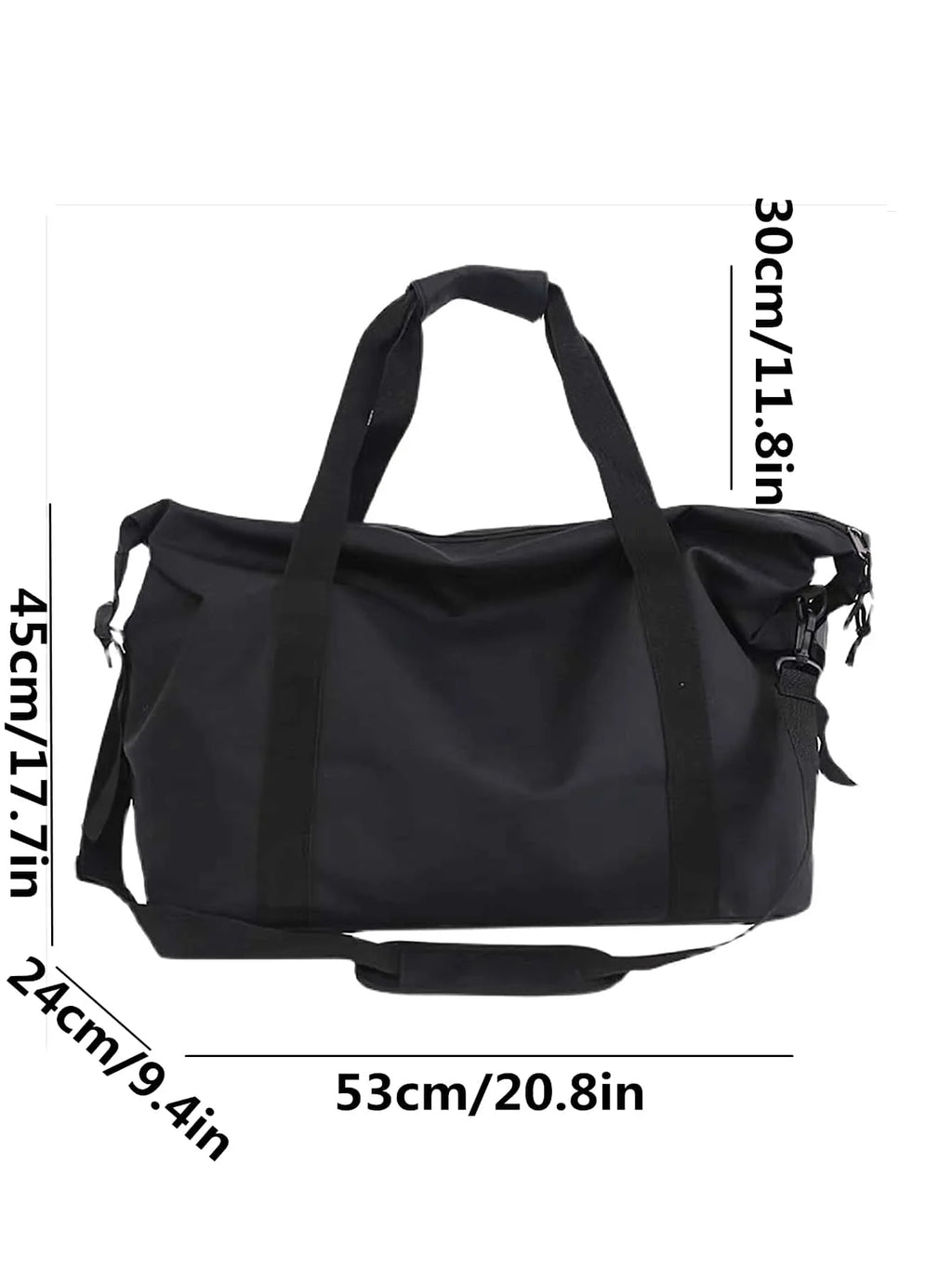 Large Capacity Travel and Gym Duffle Bag Lightweight One-Shoulder Crossbody Handheld Luggage
