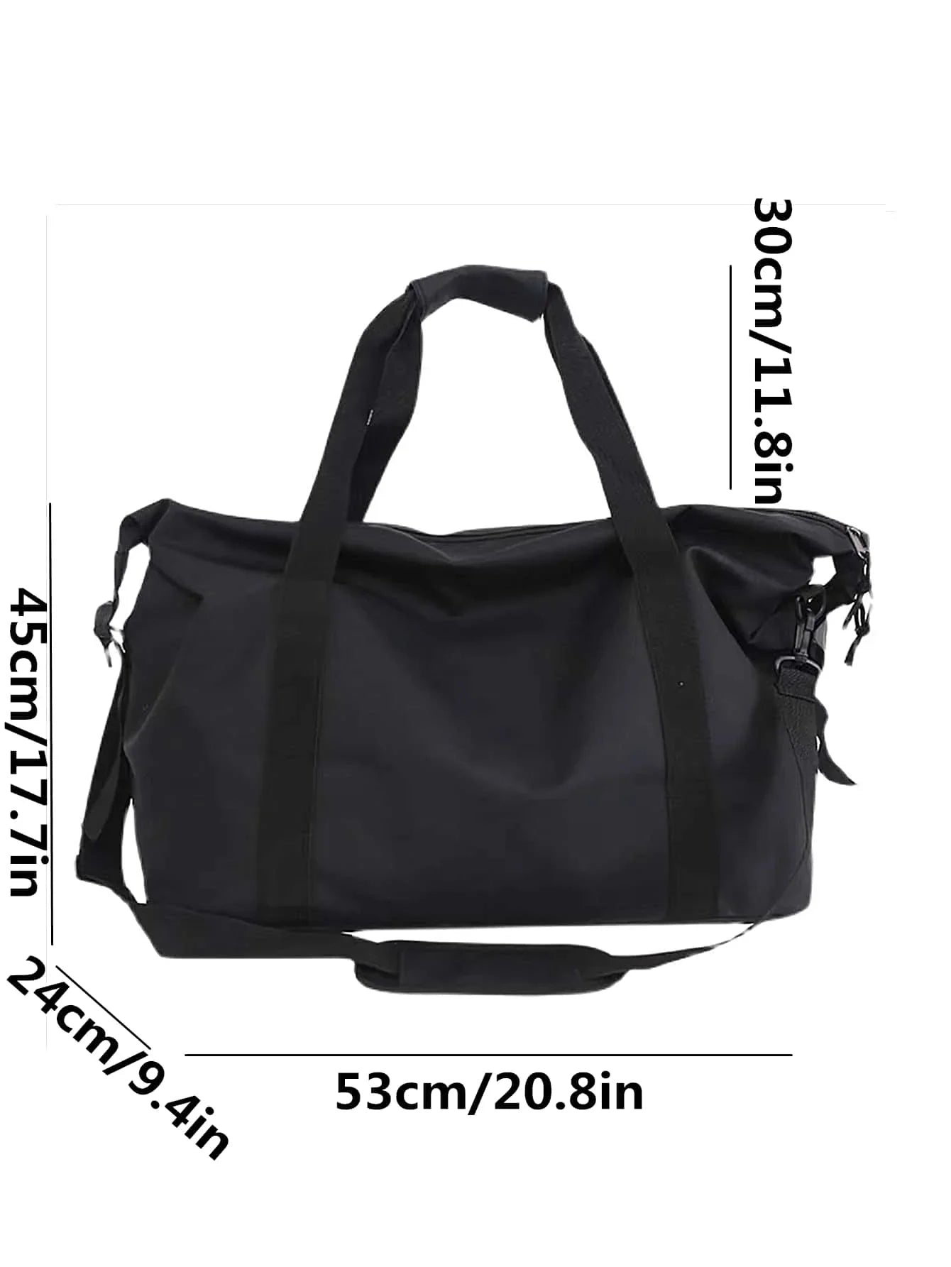 Large Capacity Travel and Gym Duffle Bag Lightweight One-Shoulder Crossbody Handheld Luggage