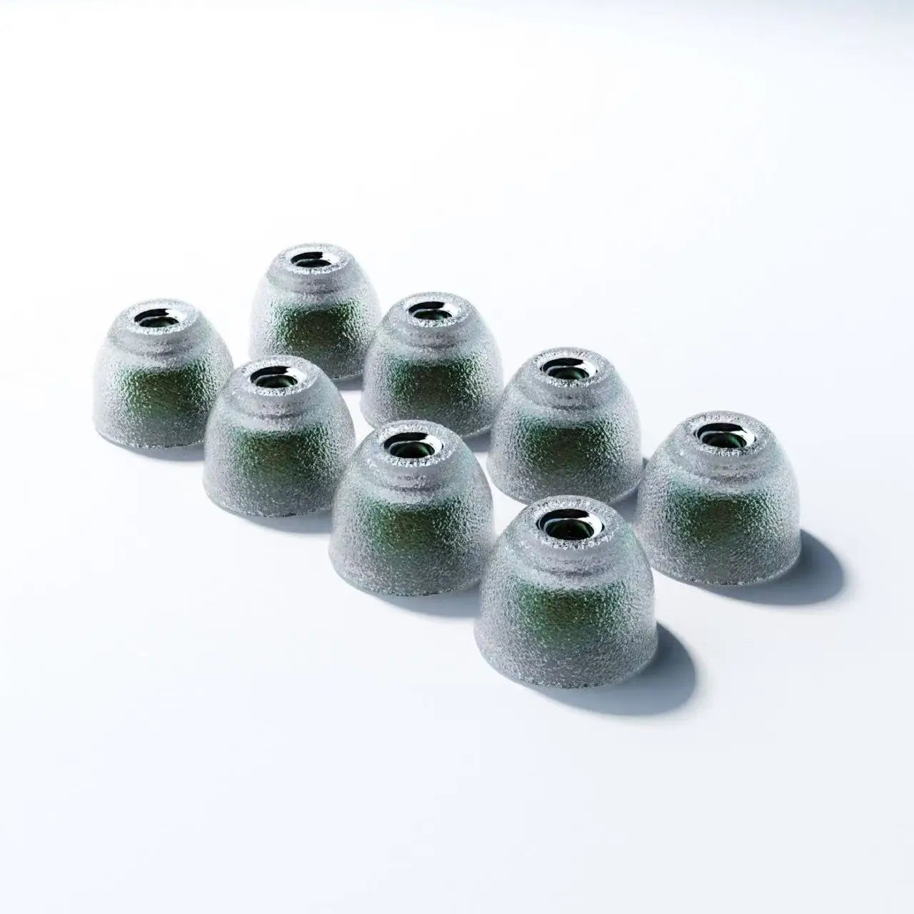 Liquid Silicone Hybrid Ear Tips with Venturi Stainless Steel Nozzle – Color-Coded XS/S/M/L
