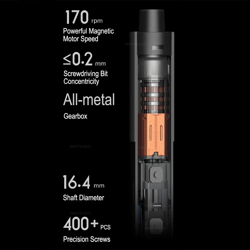 Electric Precision Screwdriver Kit — 24 S2 Steel Bits, 2 Torque Settings, 400+ Screws/Charge, USB-C Rechargeable