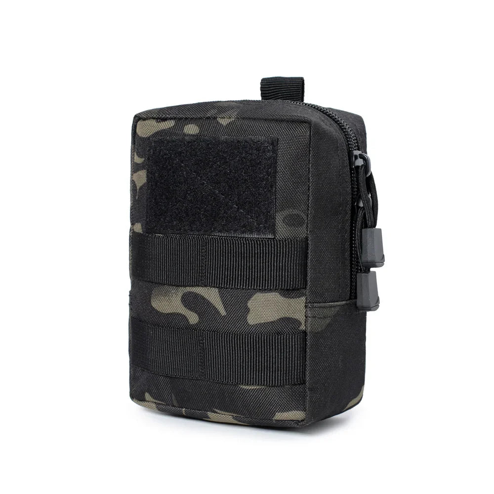 600D Nylon MOLLE Waist Pouch – Tactical Hunting Belt Pack Zipper Utility Bag
