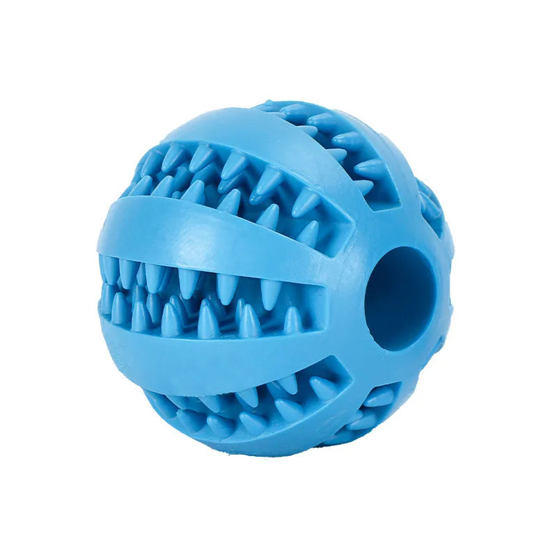 Interactive Rubber Chew Ball for Dogs & Cats — Treat Dispenser & Tooth-Cleaning Puppy Toy (5 cm / 2 in & 7 cm / 2.8 in)