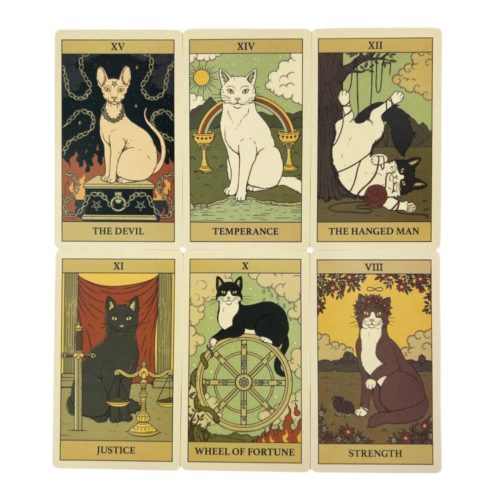 Cats Rule the Earth 78-Card Tarot & Oracle Deck — English Divination Cards