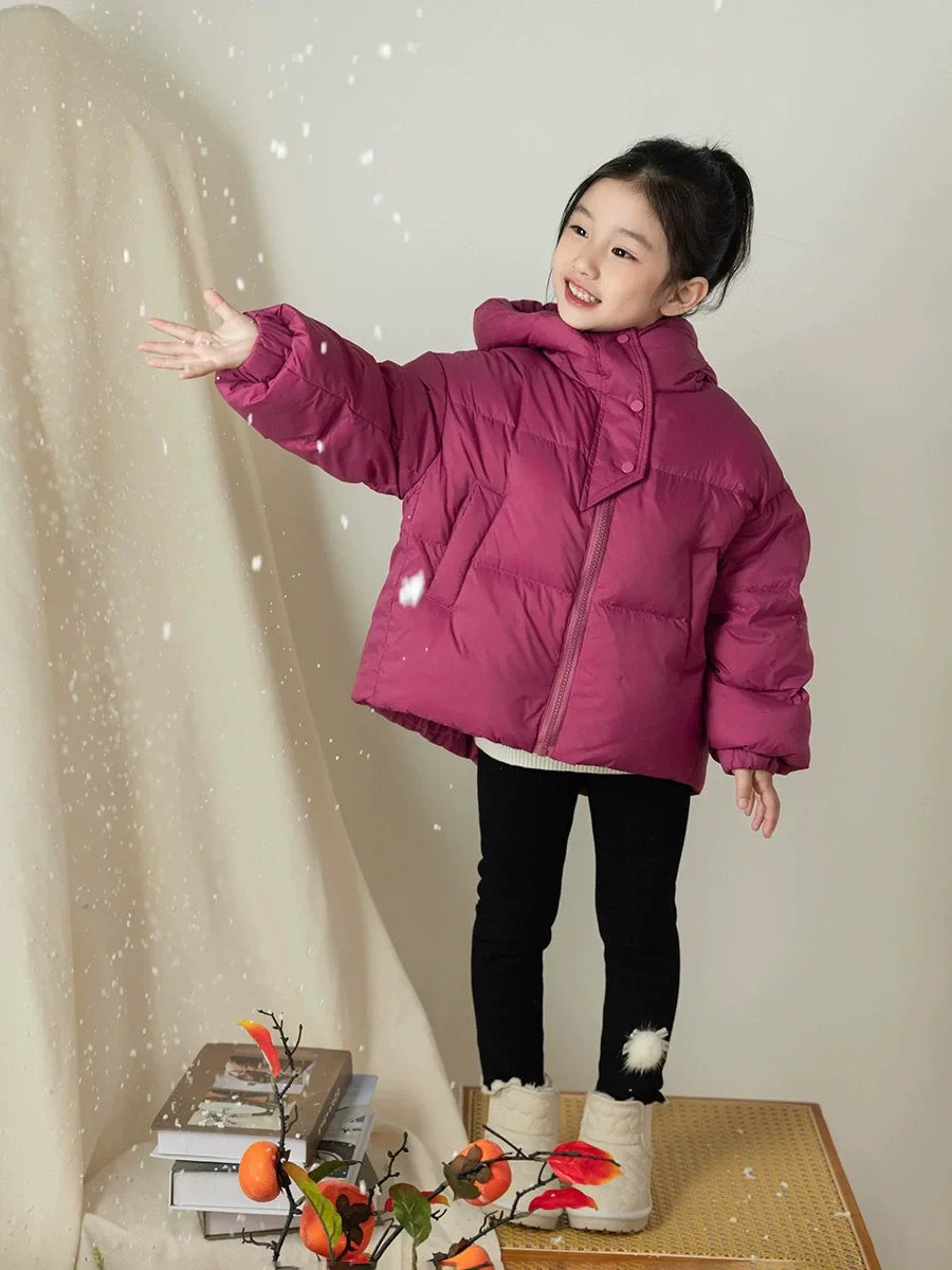 Kids Hooded Cotton-Padded Winter Jacket for Boys & Girls – Warm Puffer Coat (3-12 Years)