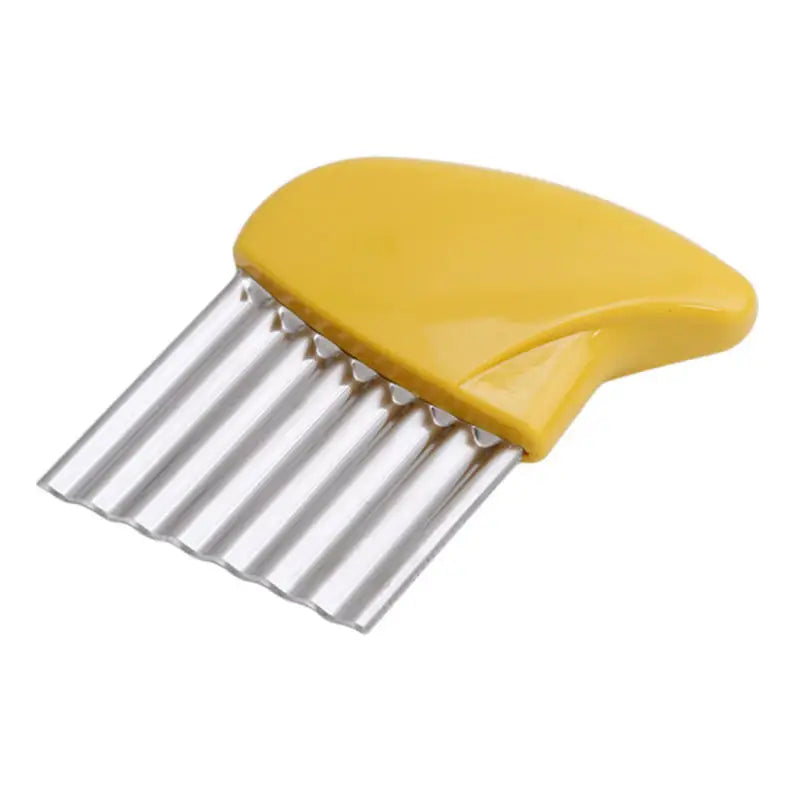 Crinkle Cut Potato Cutter Stainless Steel Wavy French Fry Maker Vegetable Slicer