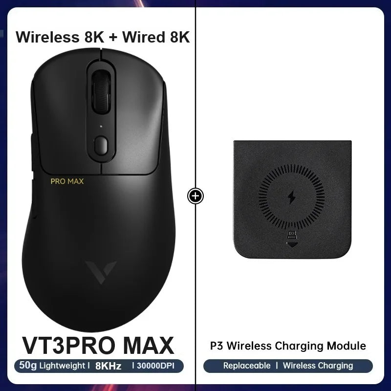 Wireless Gaming Mouse 59g (2.08 oz) Ultra-Light 8KHz (8000Hz) Polling 26,000 DPI 9 Programmable Buttons Ultimate Optical Sensor