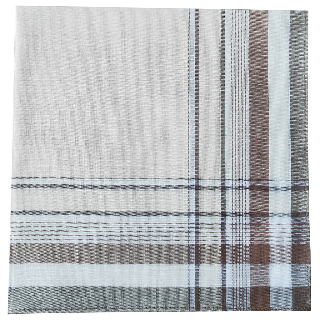 Vintage Satin Cotton Handkerchiefs 38cm (15in) – 9-Pack Thin Soft Breathable Handkerchiefs, Gift for Parents