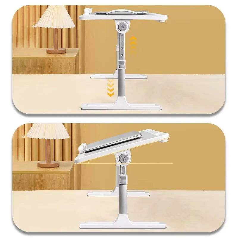 Portable Multifunction Mini Laptop Desk - Compact Bedside Lap Desk for Work & Study