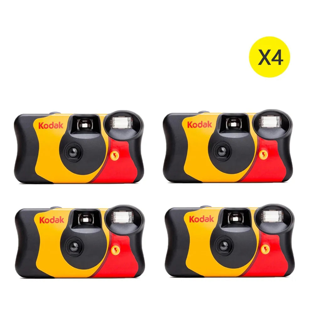 35mm Waterproof Disposable Film Camera with Flash — 27/39 Exposures Single-Use Point-and-Shoot