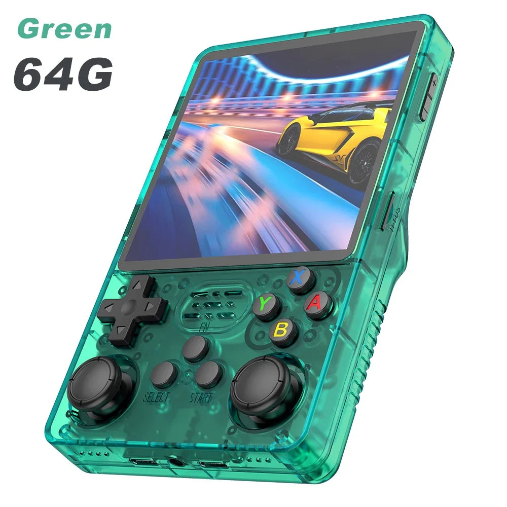 4.0-Inch IPS Retro Handheld Game Console — Linux 64-Bit, 64GB Built-In, TF Expandable to 256GB, Wi‑Fi, Type-C Portable Pocket Gaming