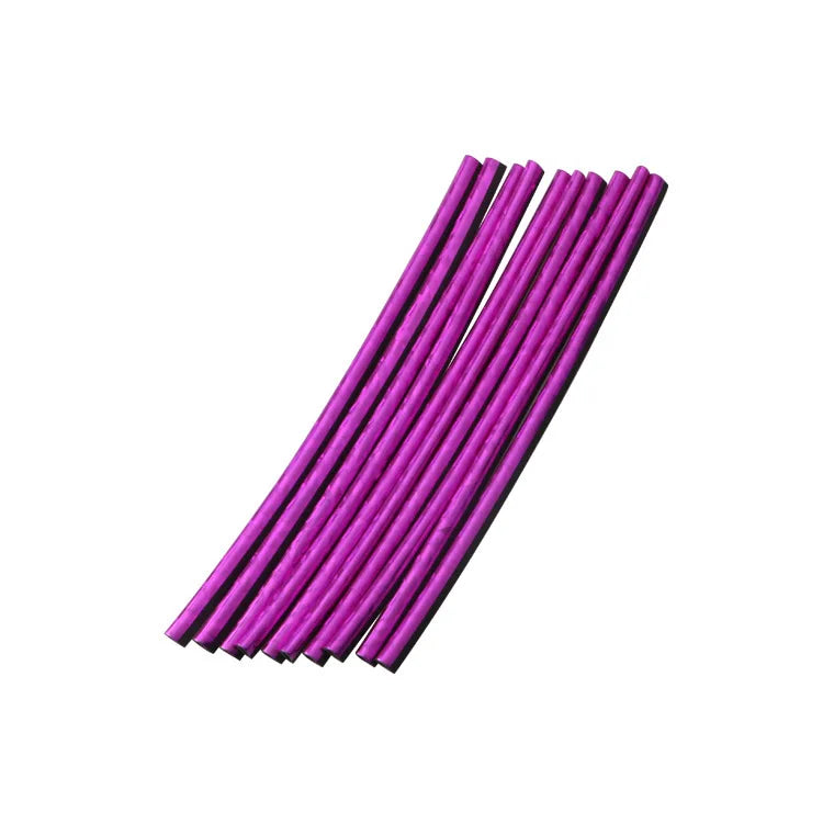 Universal 7.9 in (20 cm) U-Shaped Car Air Vent Trim Strips PVC Decorative Moulding 10-Pack