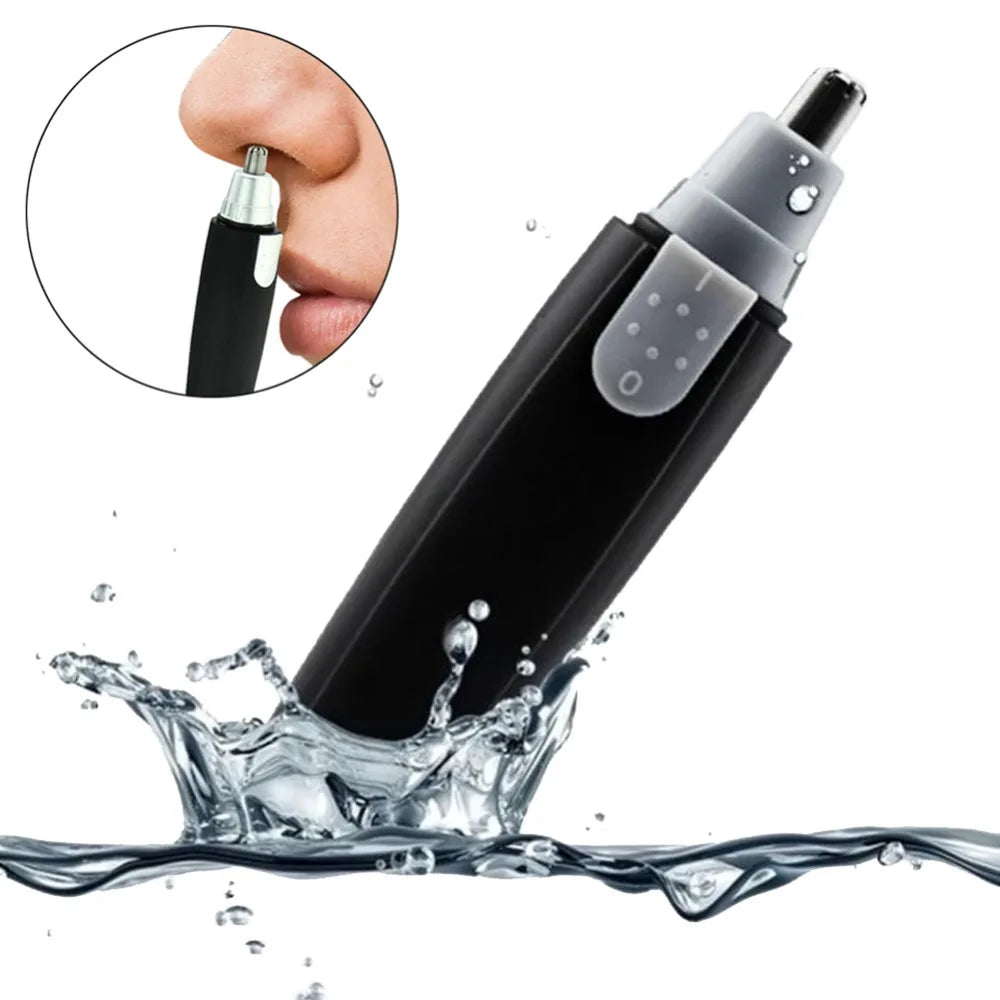 Rechargeable Nose & Ear Hair Trimmer Groomer – Cordless Facial Hair Clipper for Men & Women