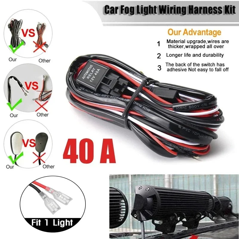 LED Light Bar 4/7/12/15/17/20 in (102/178/305/381/432/508 mm) 60–500W 10–32V IP67 Waterproof Flood/Spot Driving Off-Road Truck ATV SUV Boat