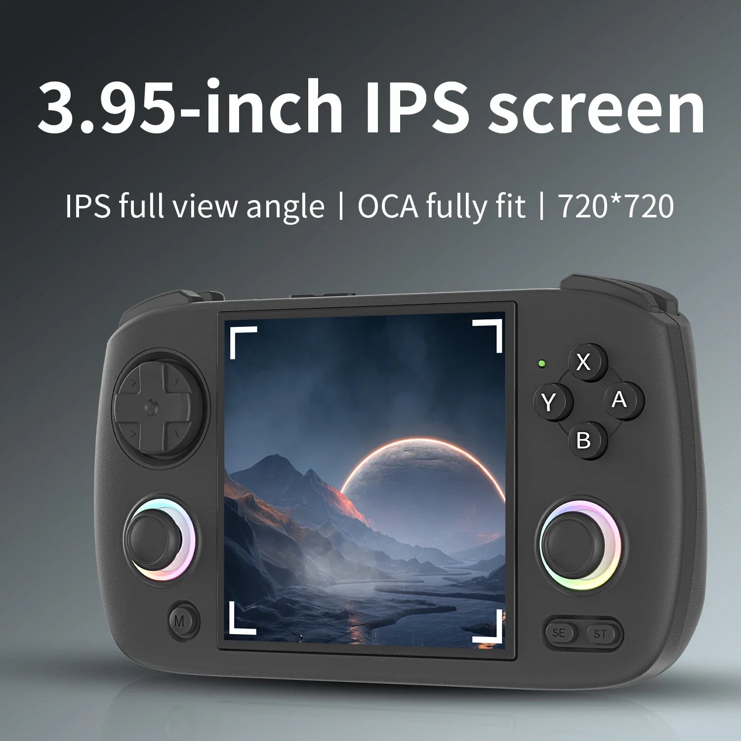 Retro Handheld Game Console 3.95 in (10.0 cm) IPS 720 x 720, Linux 64-bit, WiFi Bluetooth, RGB Joysticks, 3800mAh