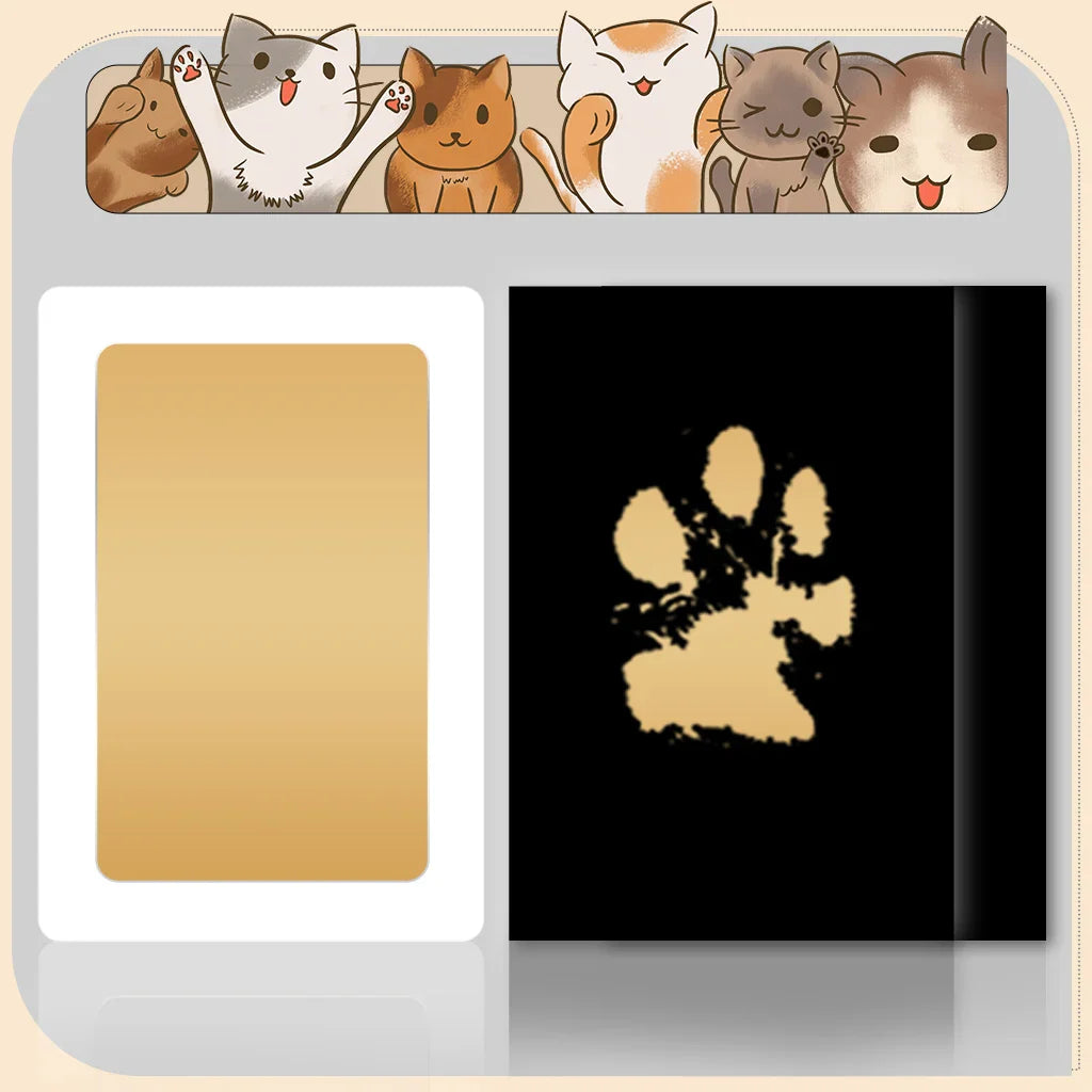 Baby Handprint & Footprint Keepsake Kit – Clean Touch Inkless Prints with Dog Paw Option, 2 Art Cards Included