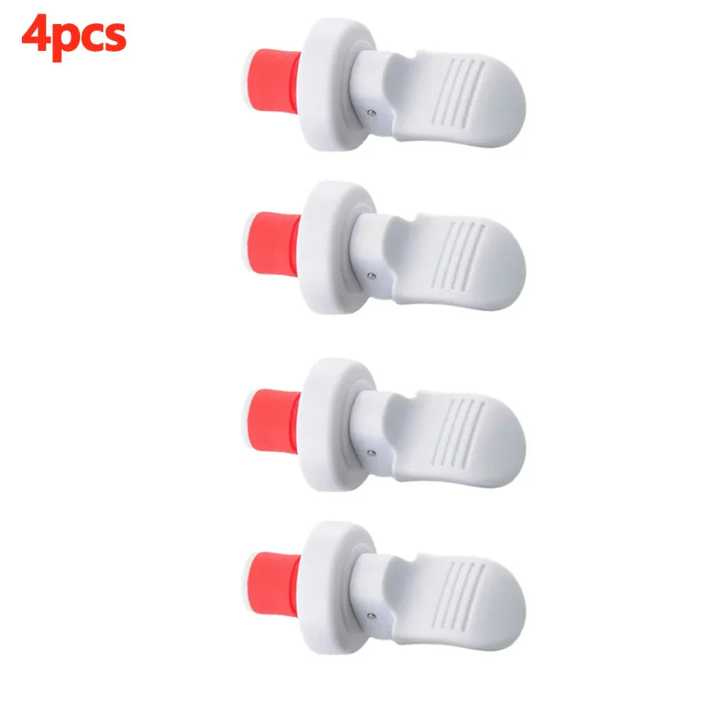 Wine Bottle Stopper Set (2/4/6-Pack) Hand-Press Airtight Rubber Sealers for Wine, Beer, Champagne & Oil