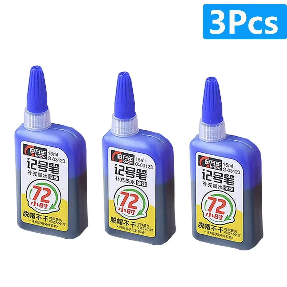 Waterproof Carpenter & Tile Marker Pen 45mm Long Nib — Deep-Hole Woodworking Marker, Black Blue Red (1–6 Pack)
