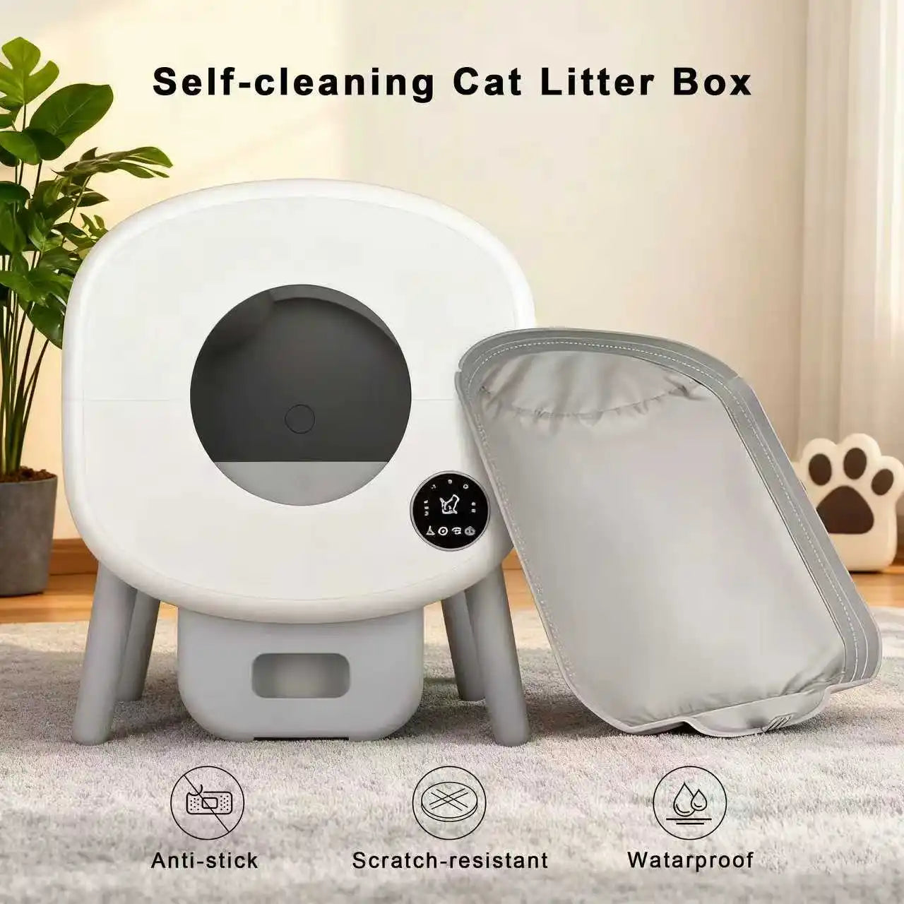 Soft Fabric Liner and Removable Mat for Automatic Cat Litter Box - Replacement Accessories