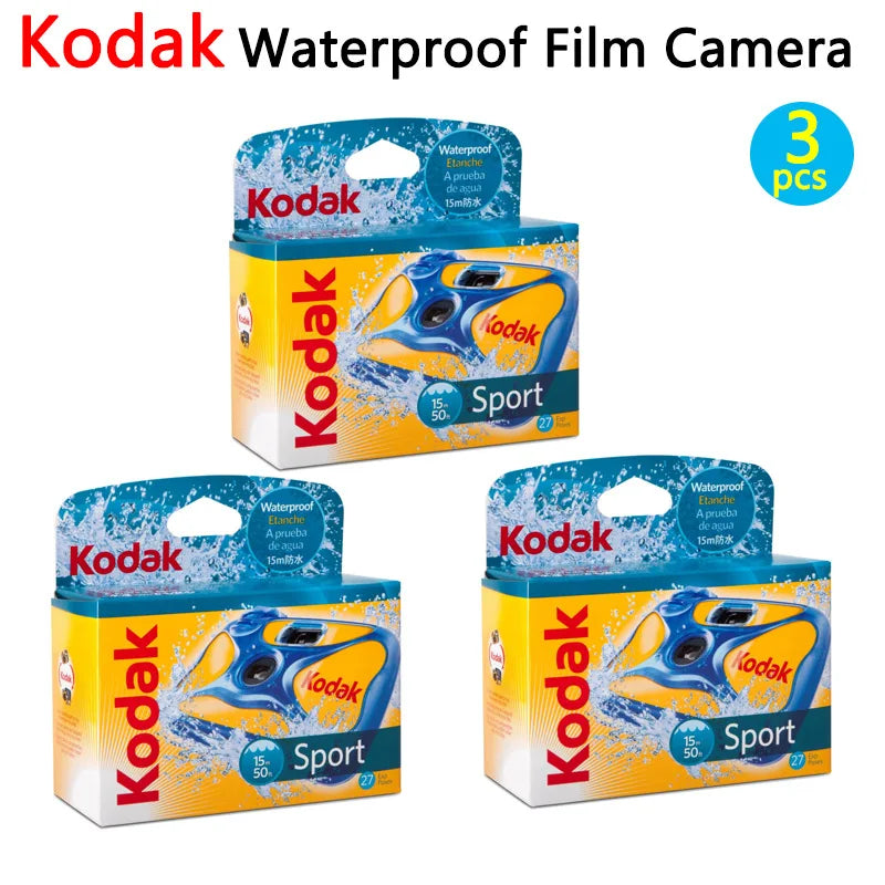 Single-Use Disposable Film Camera — 27/39 Exposures, ISO 800, Built-In Manual Flash