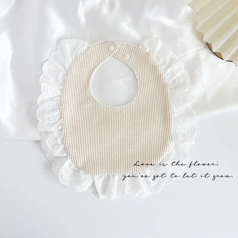 Baby Cotton U-Shaped Waterproof Bibs 28 x 30 cm (11 x 12 in) Cartoon Drool Saliva Scarf Burp Cloths, Unisex Feeding