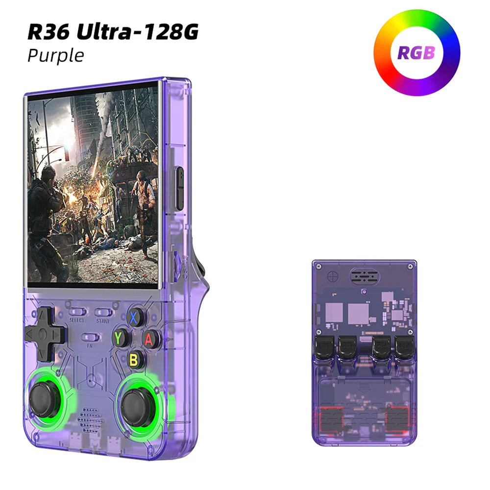 Portable Handheld Game Console 4.0-inch (10.16 cm) IPS 720×720, 3500mAh, WiFi, RGB Lighting, Dual Joysticks, 20,000 Games, External Controller Support