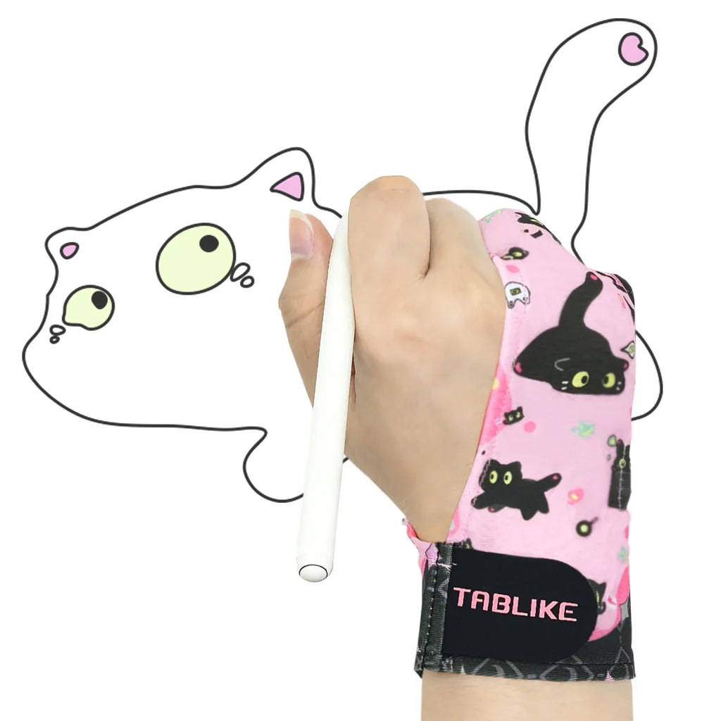 3-Layer Palm Rejection Artist Drawing Glove - Anti-Slip Digital Art Glove for Graphic Tablets & iPad (Left or Right Hand)
