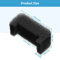 8-Pack Black Foam Sponge Filters for Pet Water Fountain – Replacement Filters for Cat & Dog Drinking Fountains