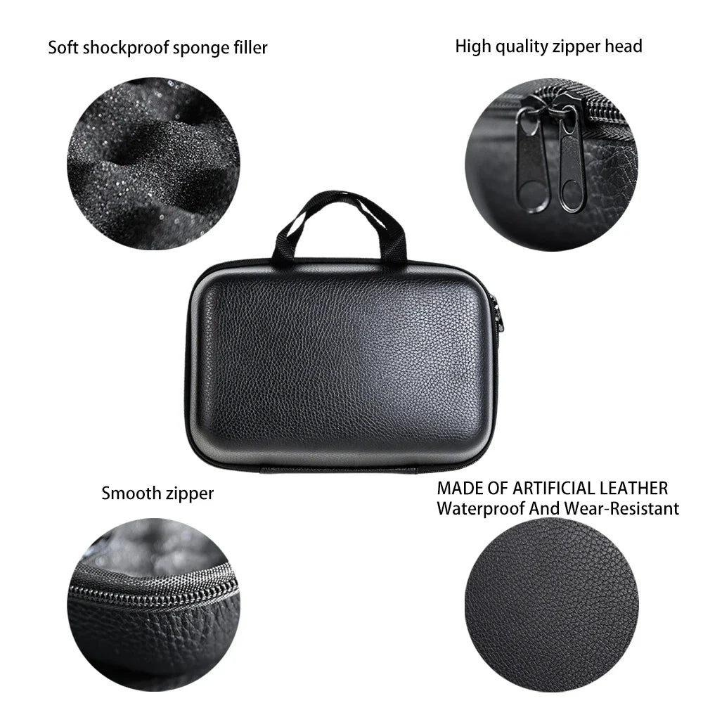 Waterproof PU Spinning Reel Bag — EVA Padded Fishing Reel Case (S/M/L)