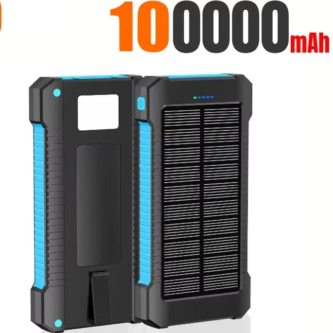 500000mAh Solar Power Bank Fast Charging Portable External Battery for iOS and Android Phones