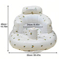 Portable Inflatable Baby Seat — PVC Infant Sofa & Bath Stool, Multifunctional Learning/Sitting Practice Chair (57×48×35 cm / 22.4×18.9×13.8 in)
