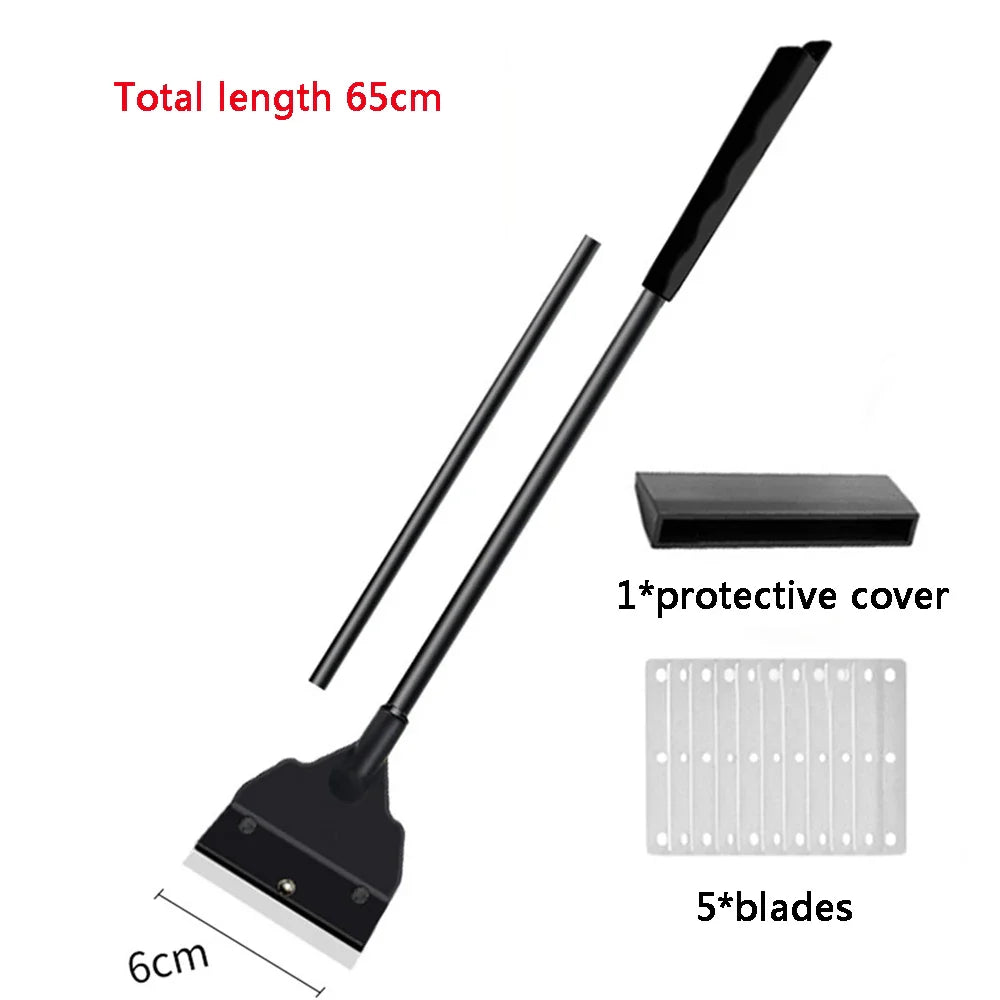 Fish Tank Algae Scraper – Stainless Steel & Carbon Fiber Aquarium Glass Cleaner