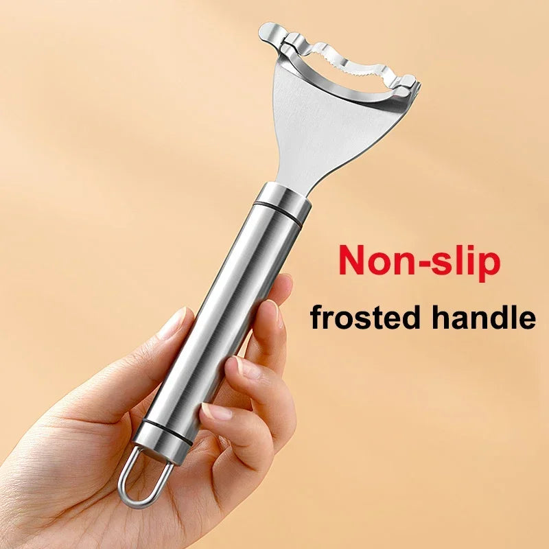 Stainless Steel Corn Peeler Stripper Serrated Cob Shaver Kitchen Gadget (1 or 2-Pack)