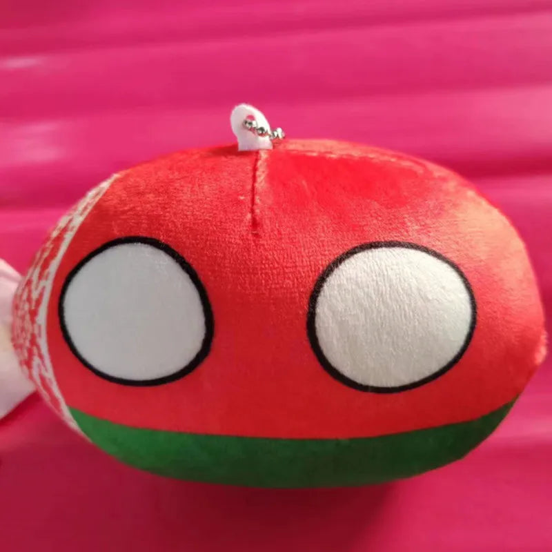 Polandball Countryball Plush Keychain 10 cm (3.9 in) 70 Designs Country Ball Pendant Stuffed Toy for Kids