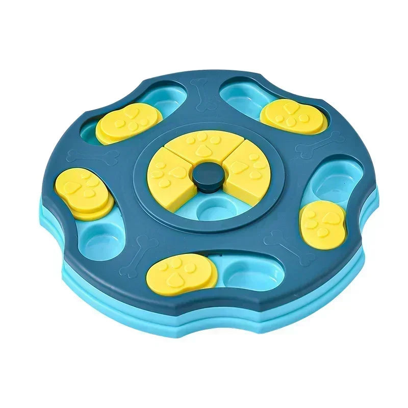 Interactive Dog Puzzle Slow Feeder Bowl - Anti-Slip Food Dispenser to Slow Eating & Boost Puppy IQ for Dogs & Cats