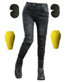 Women's Motorcycle Riding Jeans – Windproof Waterproof Anti-Tear Straight Rider Pants (All-Season)