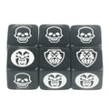 6-Pack 16mm D6 Game Dice - Transparent, Opaque & Marble Colors for Board Games & Tabletop RPGs