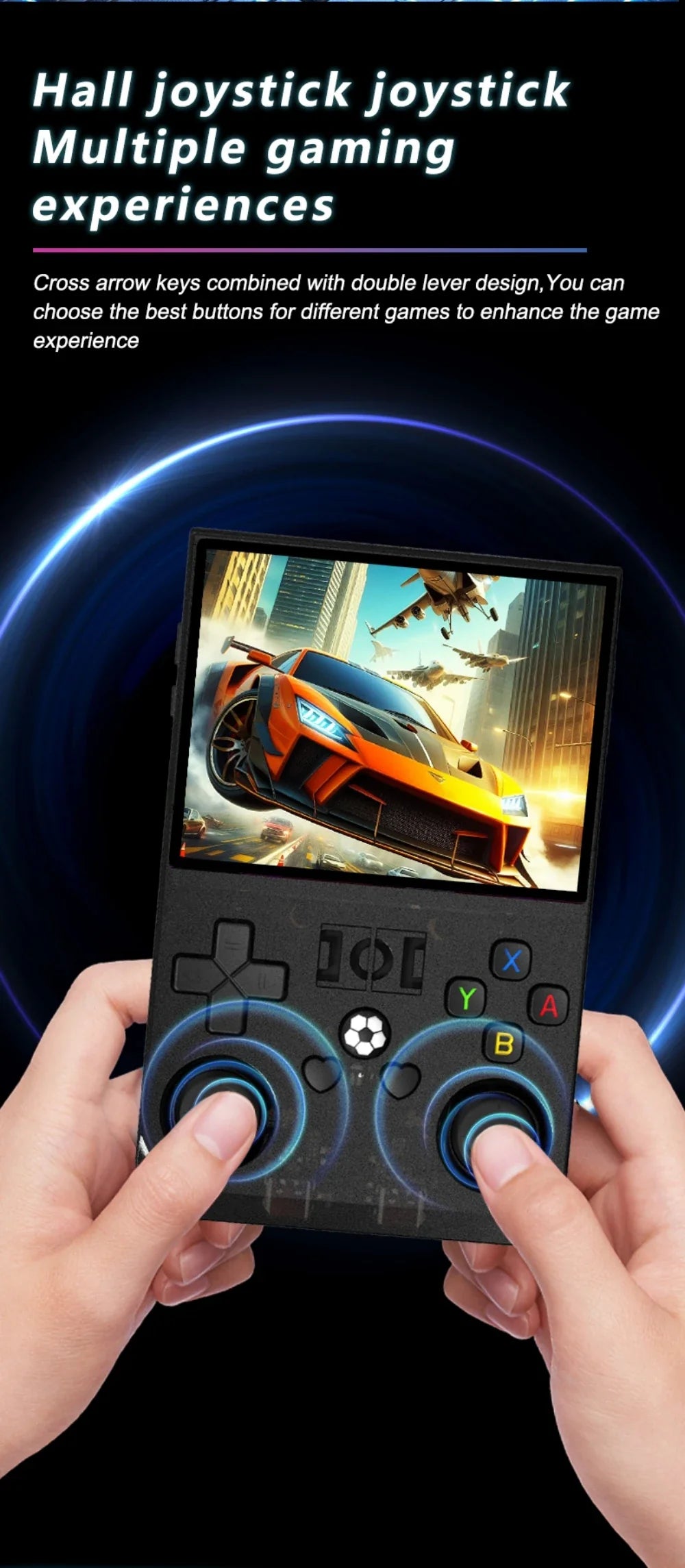 Open-Source Retro Handheld Game Console 3.5-inch (8.9 cm) IPS Screen Portable Pocket Player 128GB Storage 22,000 Games