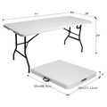 Extra-Large 6ft (183cm) Waterproof Folding Banquet Table – Heavy-Duty Portable Table with Non-Slip Surface for Parties & Outdoor Events
