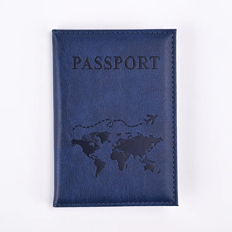 Colorful PU Passport Holder - Travel Passport Cover with ID & Card Slots