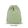 Cotton Drawstring Canvas Bags - White Reusable Gift & Storage Pouches for Candy, Jewelry, Travel and Home Organization