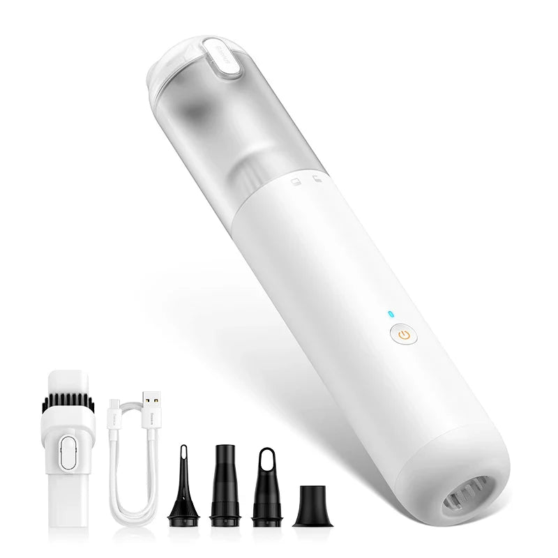 Wireless Car Vacuum Cleaner 12000Pa - Portable Cordless 4-in-1 Inflator, Air Blower & Pump for Car Cleaning