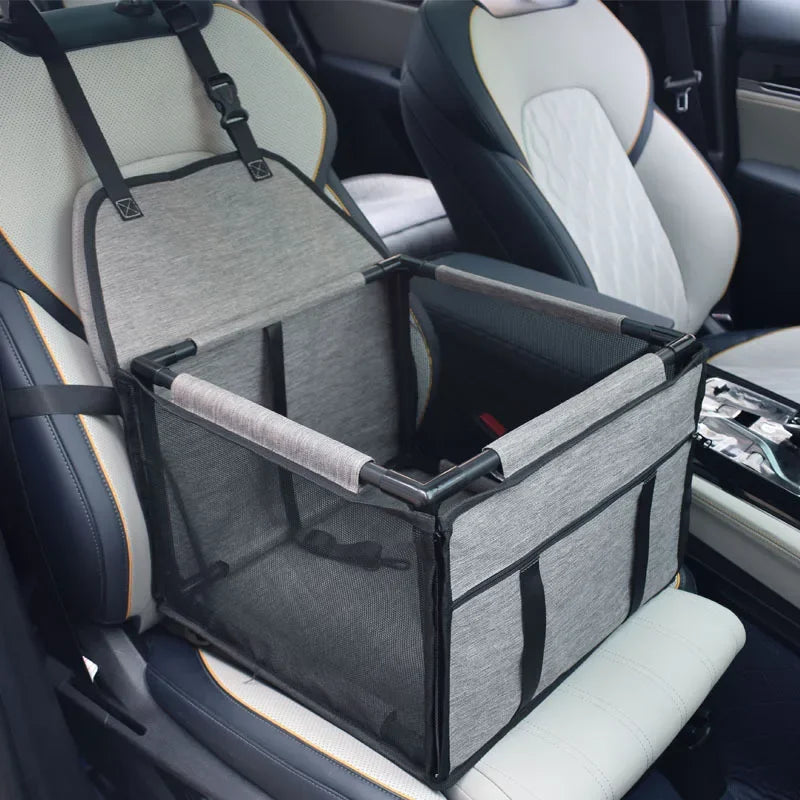 Waterproof Travel Dog Car Seat Hammock – Pet Carrier for Small & Medium Dogs (15.4 x 15.4 x 10.6 in / 39 x 39 x 27 cm)
