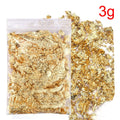 Gold Silver Bronze Irregular Aluminum Foil Flakes 3g/5g, Metallic Glitter for Epoxy Resin, Candle Making, Nail Art & DIY Crafts