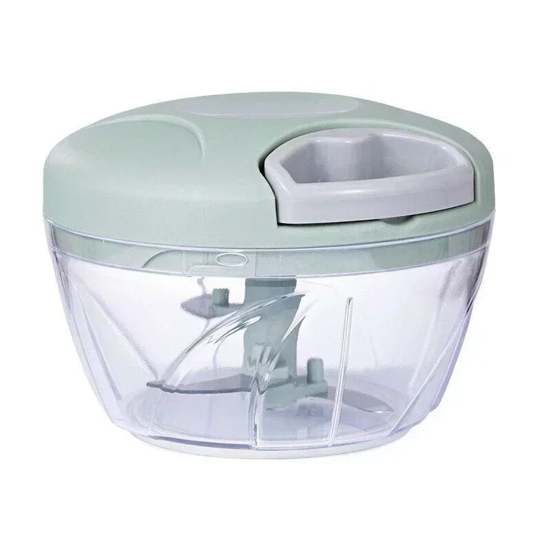Manual Garlic Press Chopper 500ml/900ml Stainless Steel Blade Garlic Crusher & Onion Cutter