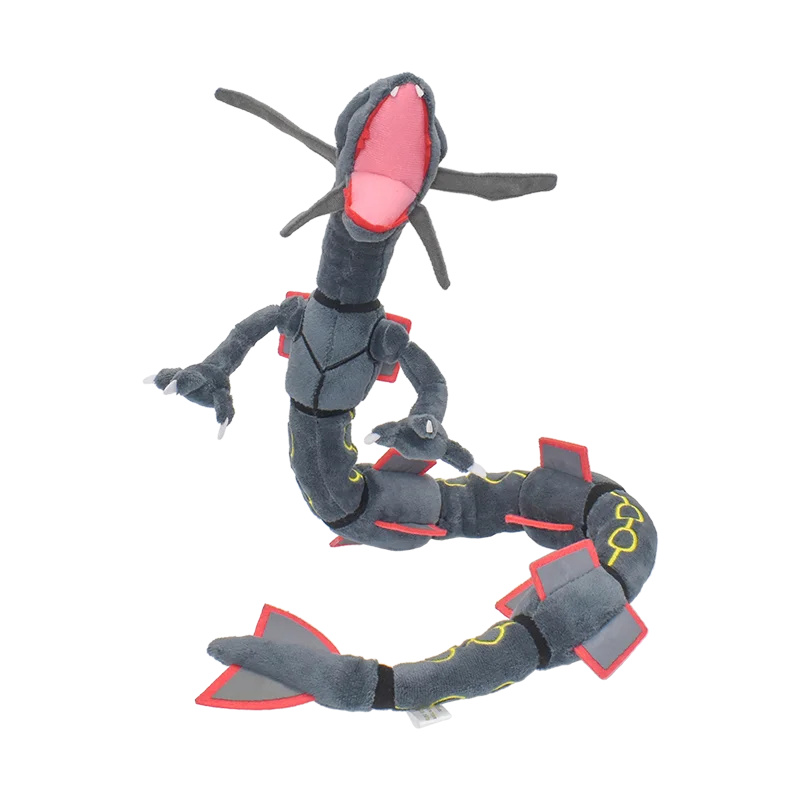Shiny Rayquaza Plush Toy 12 in (30 cm) Black — Soft Stuffed Collectible Plushie