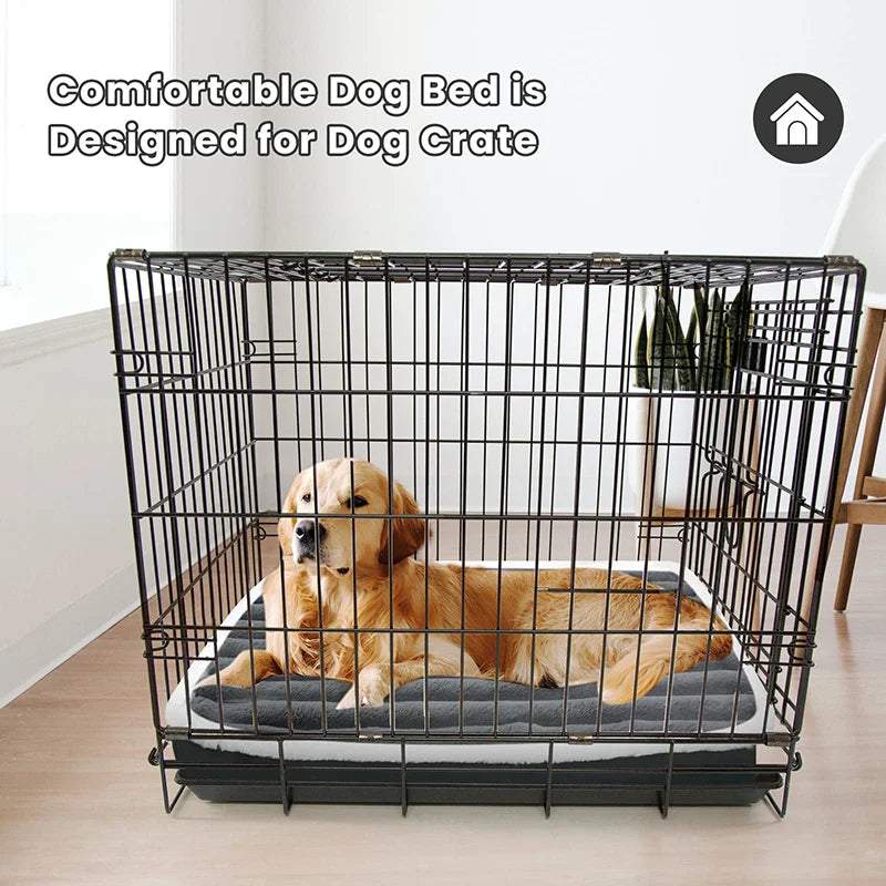 Washable Waterproof Dog Bed Mat with Removable Zipper Cover – Egg Crate Foam Pet Cushion for Large Dogs (M/L/XL/XXL, 19.7–47.2 in | 50–120 cm)
