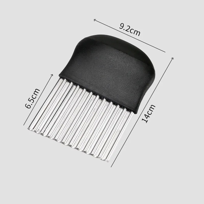 Stainless Steel Crinkle Wavy Potato & Vegetable Slicer French Fry Cutter