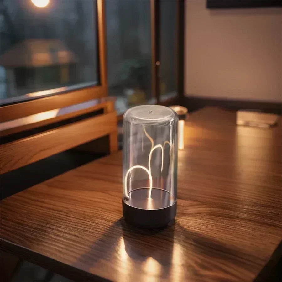 Portable Ambient Magnetic Night Light USB-C Rechargeable Eye-Protection Lamp for Bedroom, Study & Camping Gift
