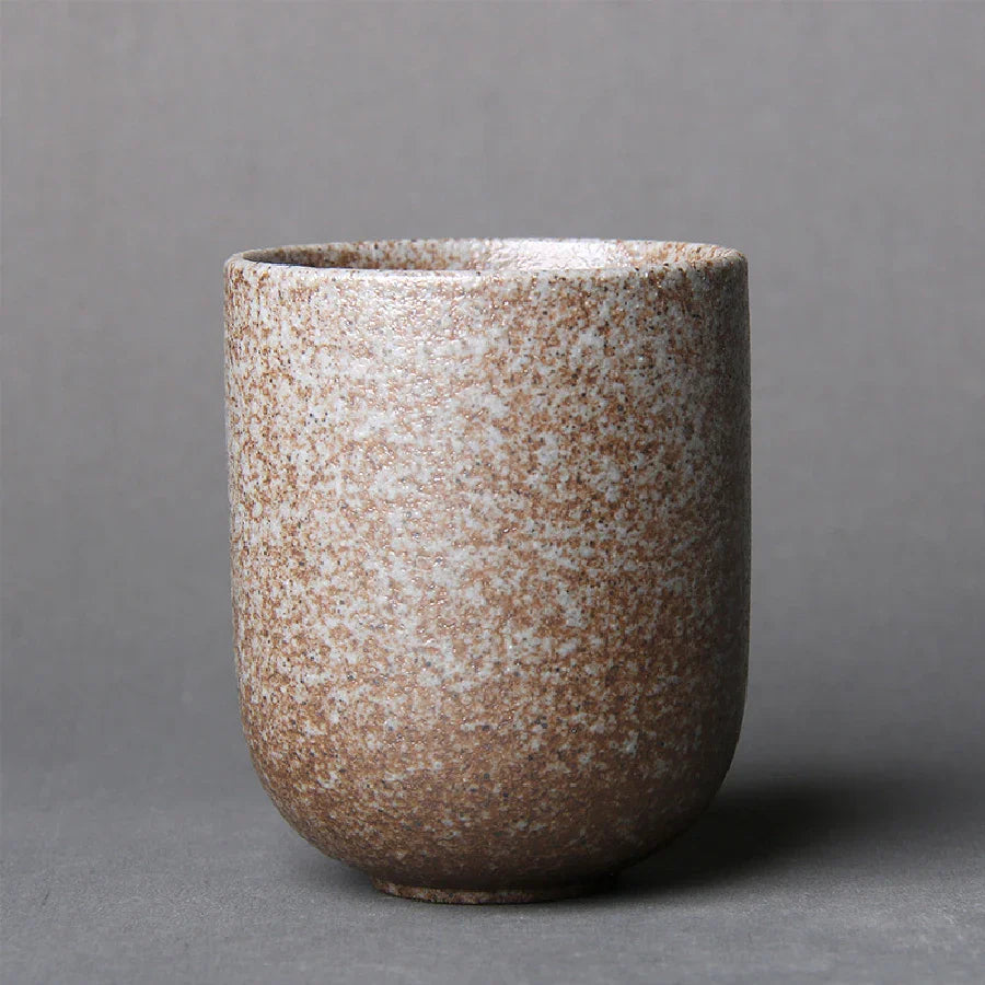 Vintage Ceramic Tea Cup 130 ml (4.4 fl oz) Japanese Stoneware Porcelain Mug for Kung Fu Tea, Sake & Coffee